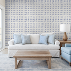 Tidal Grid in Blue, Wallpaper