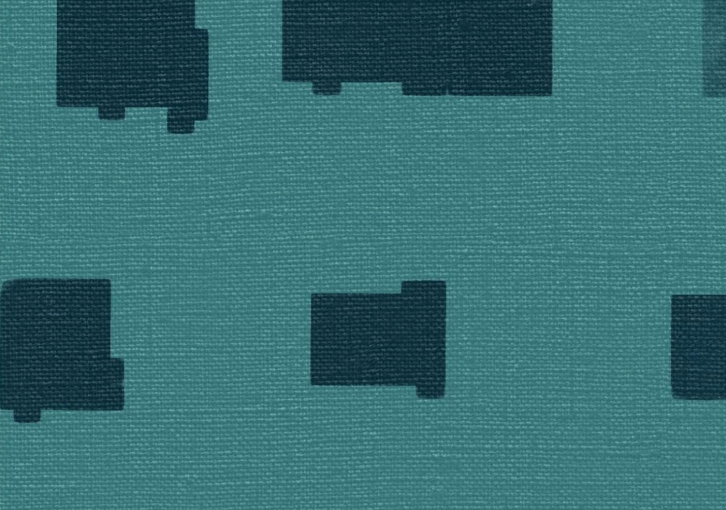 Washed squares in teal, wallpaper