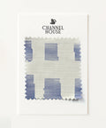 Tidal Grid in Blue Fabric