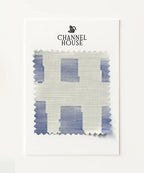 Tidal Grid in Blue Fabric