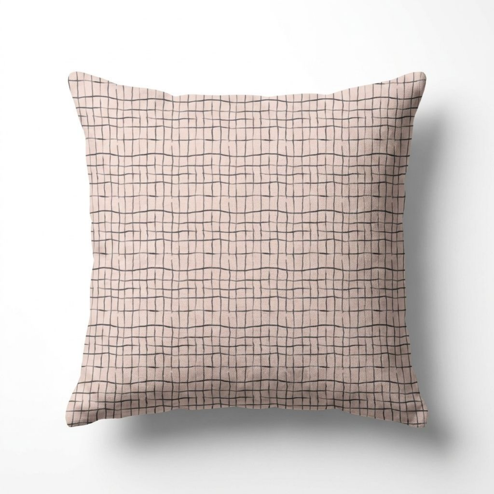 Broken Grid, 22in Throw Pillow