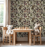 Cabinet Butterflies, Wallpaper