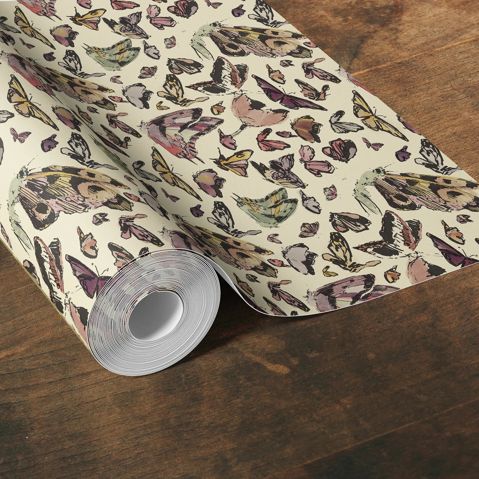 Cabinet Butterflies, Wallpaper