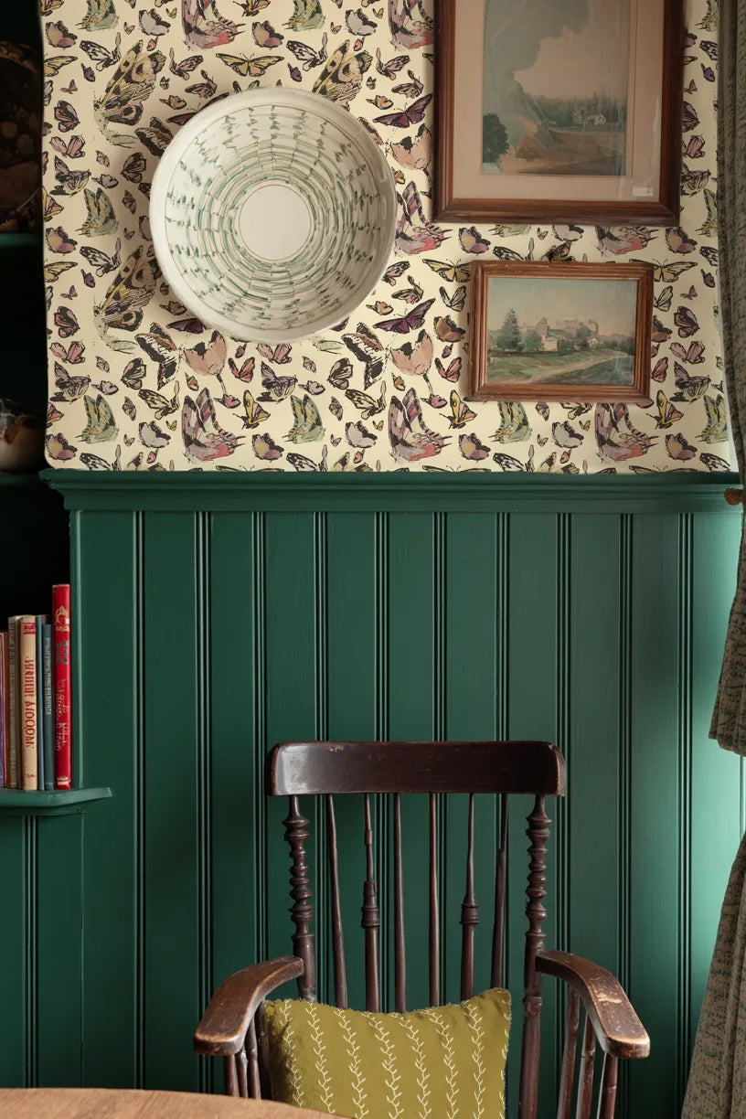 Cabinet Butterflies, Wallpaper