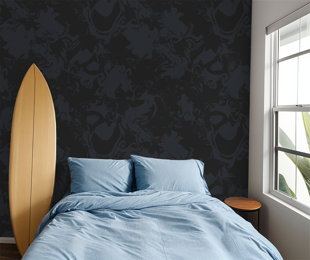 Marled in Navy, Wallpaper