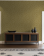 Ditsy Ikat in Marigold, Wallpaper
