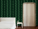 Quilted scratches in greens, Wallpaper