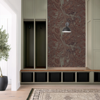 Marbled mineral in peach, wallpaper