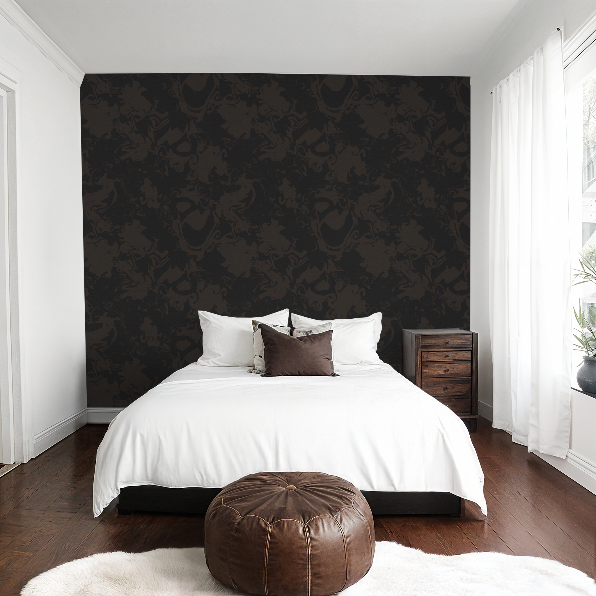 Dark Marled in coal, Wallpaper