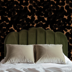 Oil Stain in gold and black, wallpaper