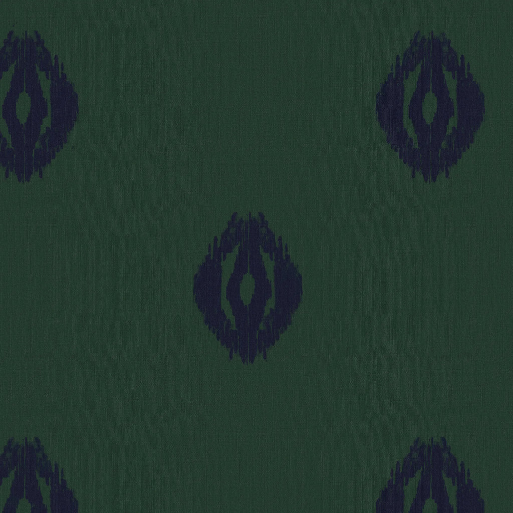 Preppy Ikat in Grass, Wallpaper