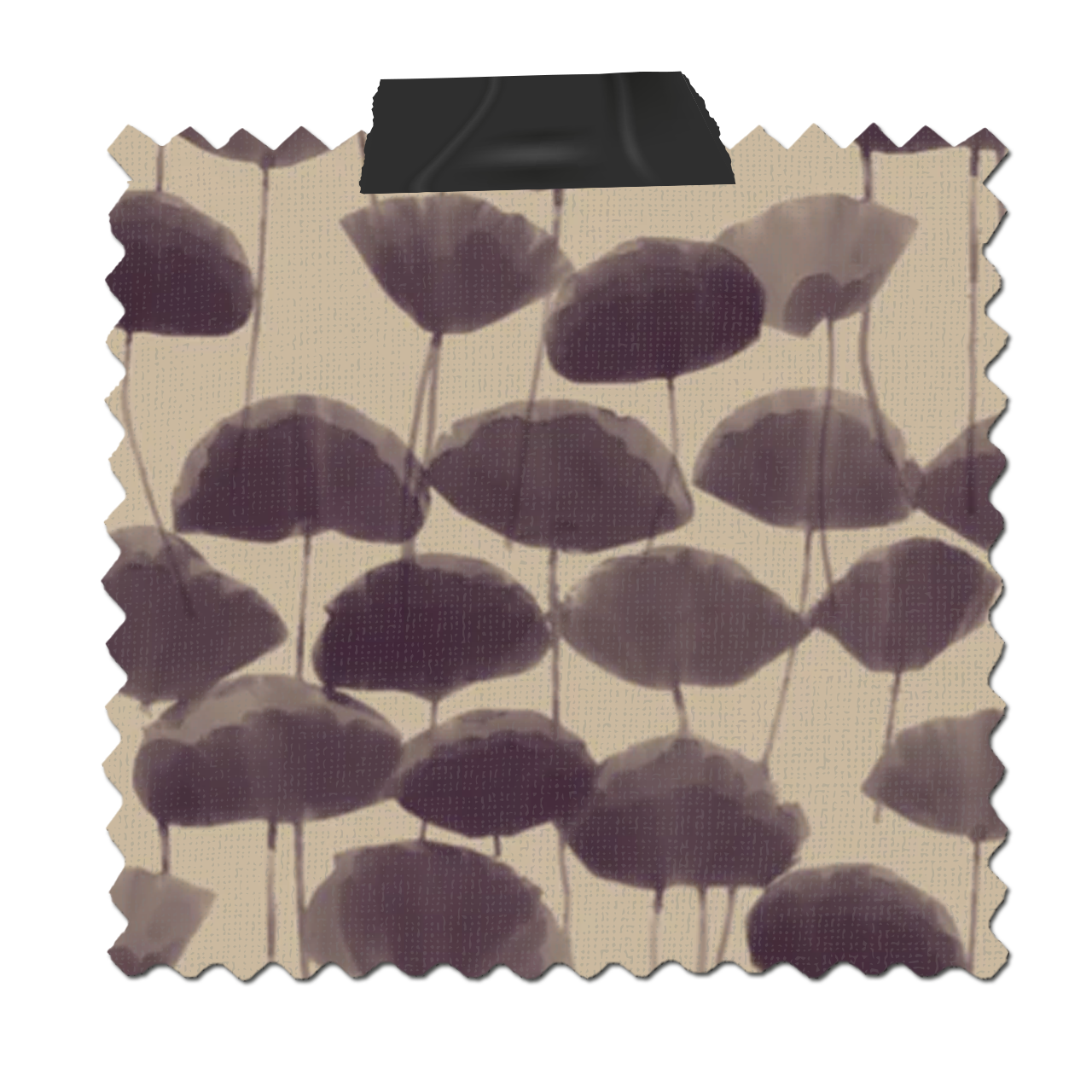 Falling ginko in plum, fabric