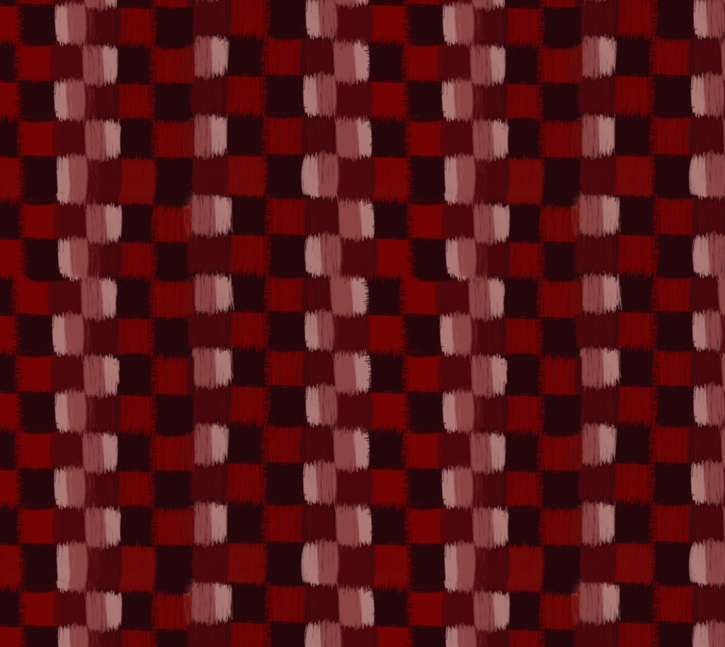 Woven pattern with red and brown colors