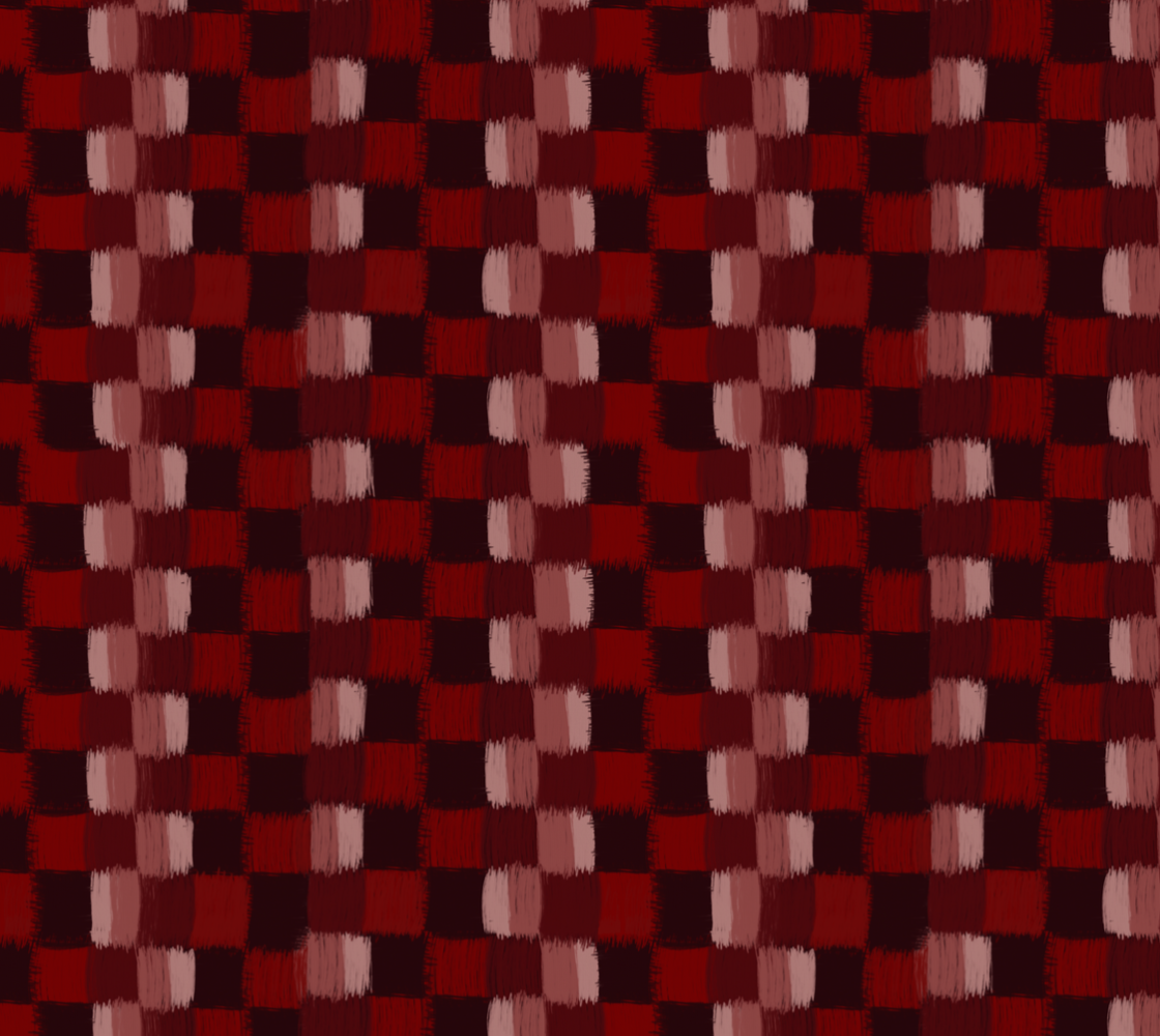 Woven pattern with red and brown colors