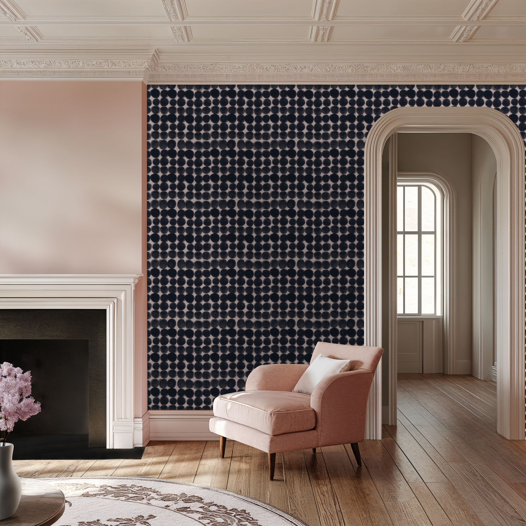 modern watercolor wallpaper geometric abstract wallcovering french wallpaper